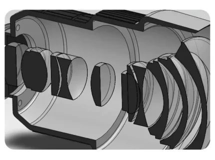 Optical metal housing example
